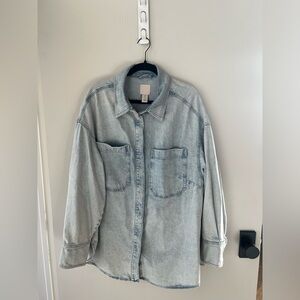H&M Oversized Denim Shirt